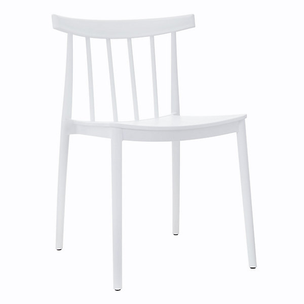 Lot de 4 chaises de terrasse blanc en plastiqueOviala