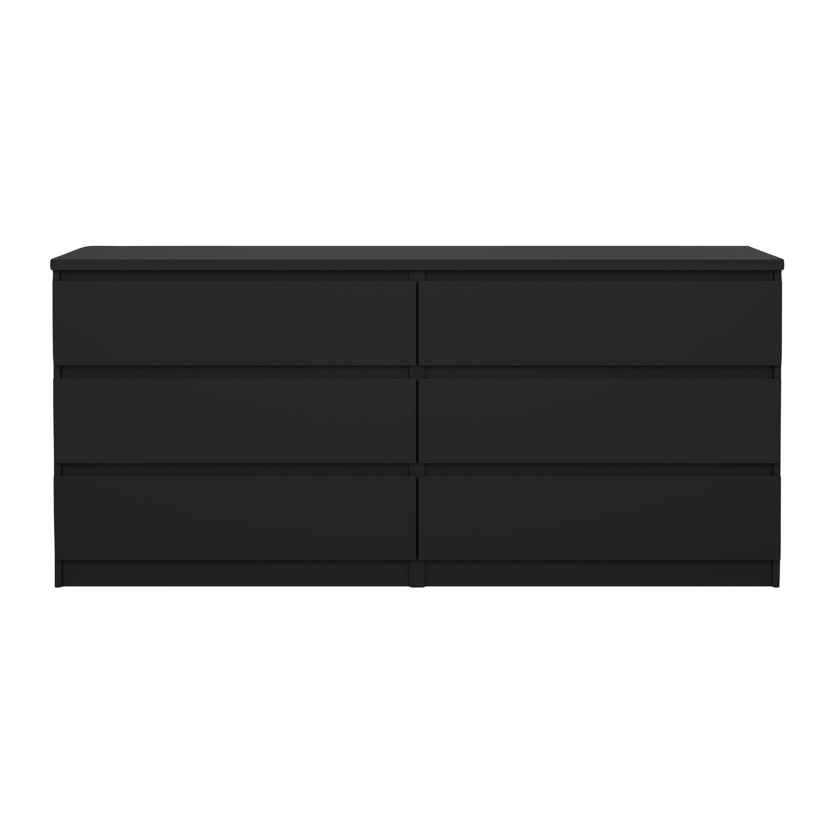 by fonQ basic Slide Ladekast - 6 lades - Matzwart