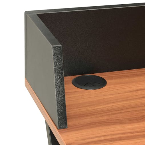 NNEVL Desk Black and Brown 80x50x84 cm