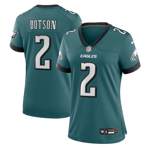 Jahan Dotson Philadelphia Eagles Nike Women's Team Game Jersey - Midnight Green