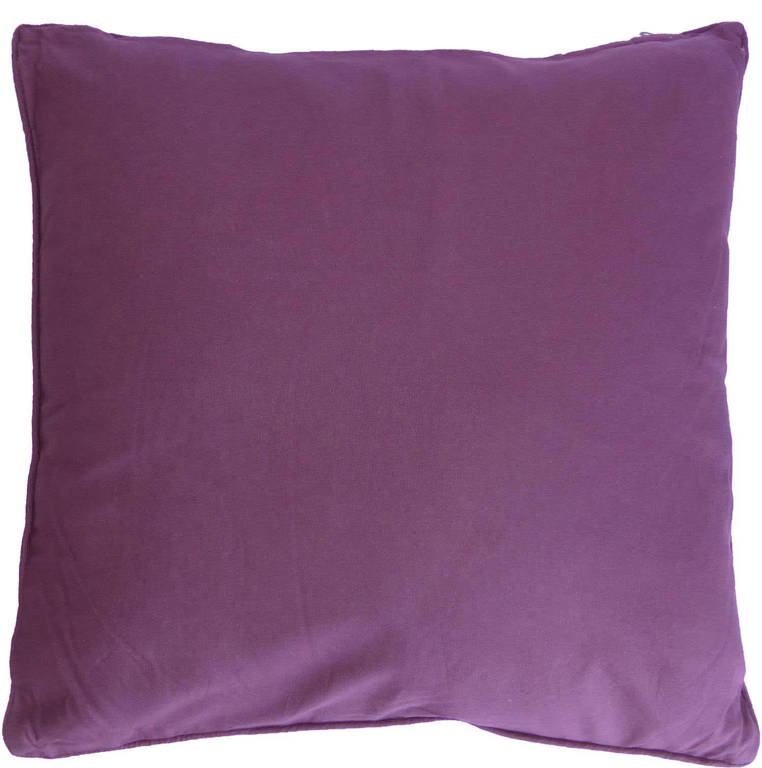 - Coussin carré pour dossier de canapé 60 cm aubergine