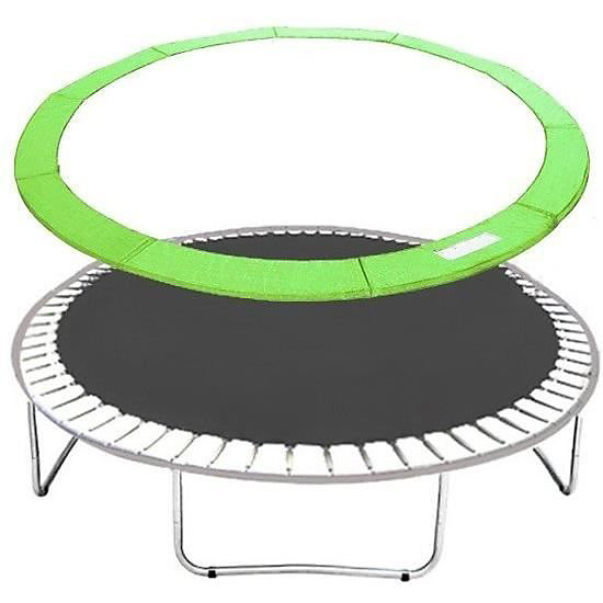 Bordure de trampoline - Vert - 244 cm - Montage facile - Utilisation extérieure - Pour enfants
