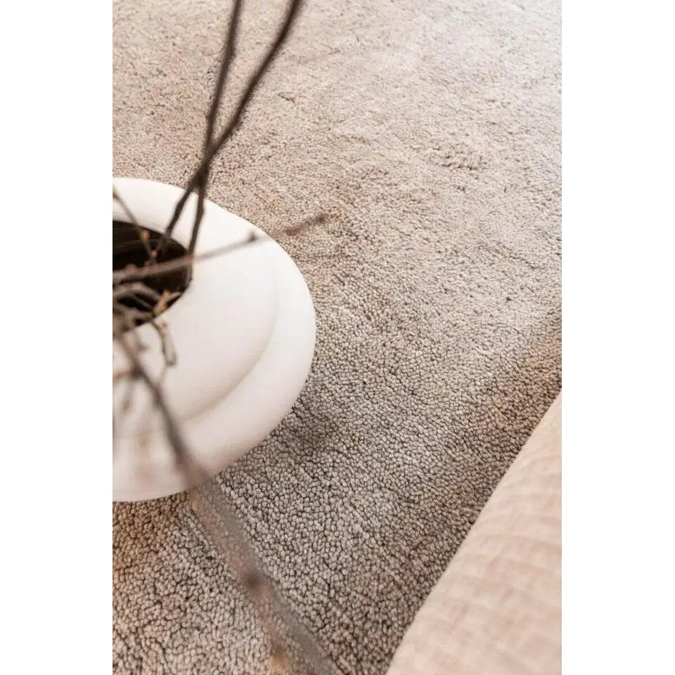 Interieur05 rond berber vloerkleed Nador zand - 120 x 120 cm