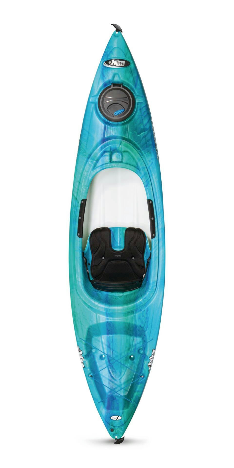 Pelican Maxim 100NXT Sit-in 1-Person Kayak, Aquamarine/White, 10-ft