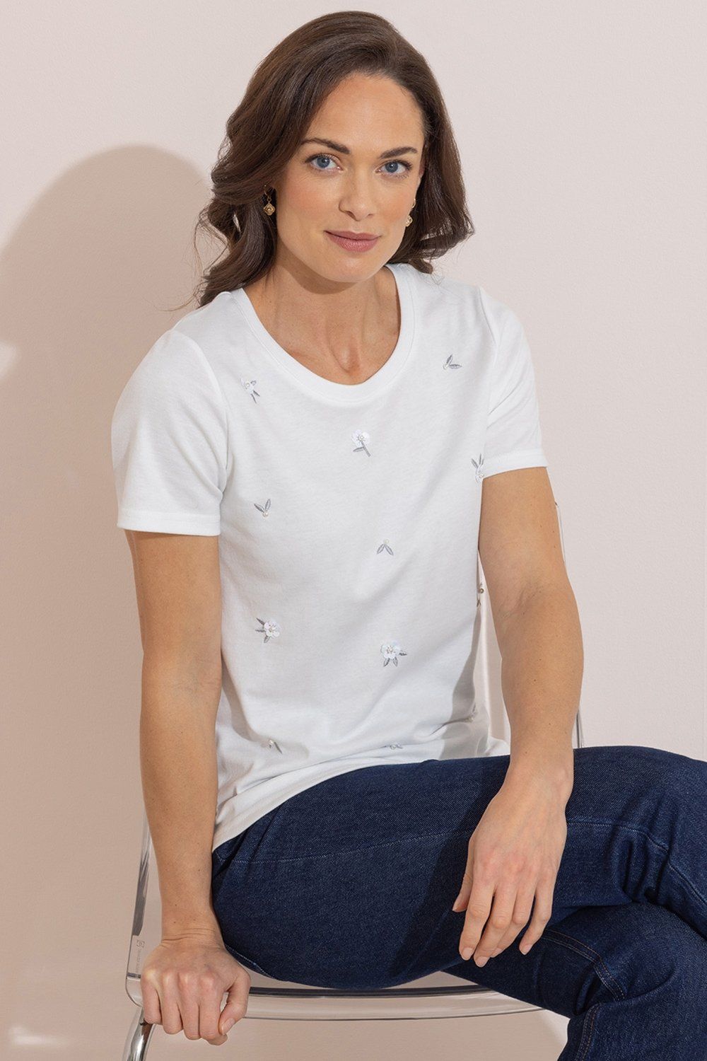 Klass. Embellished Short Sleeve T-Shirt