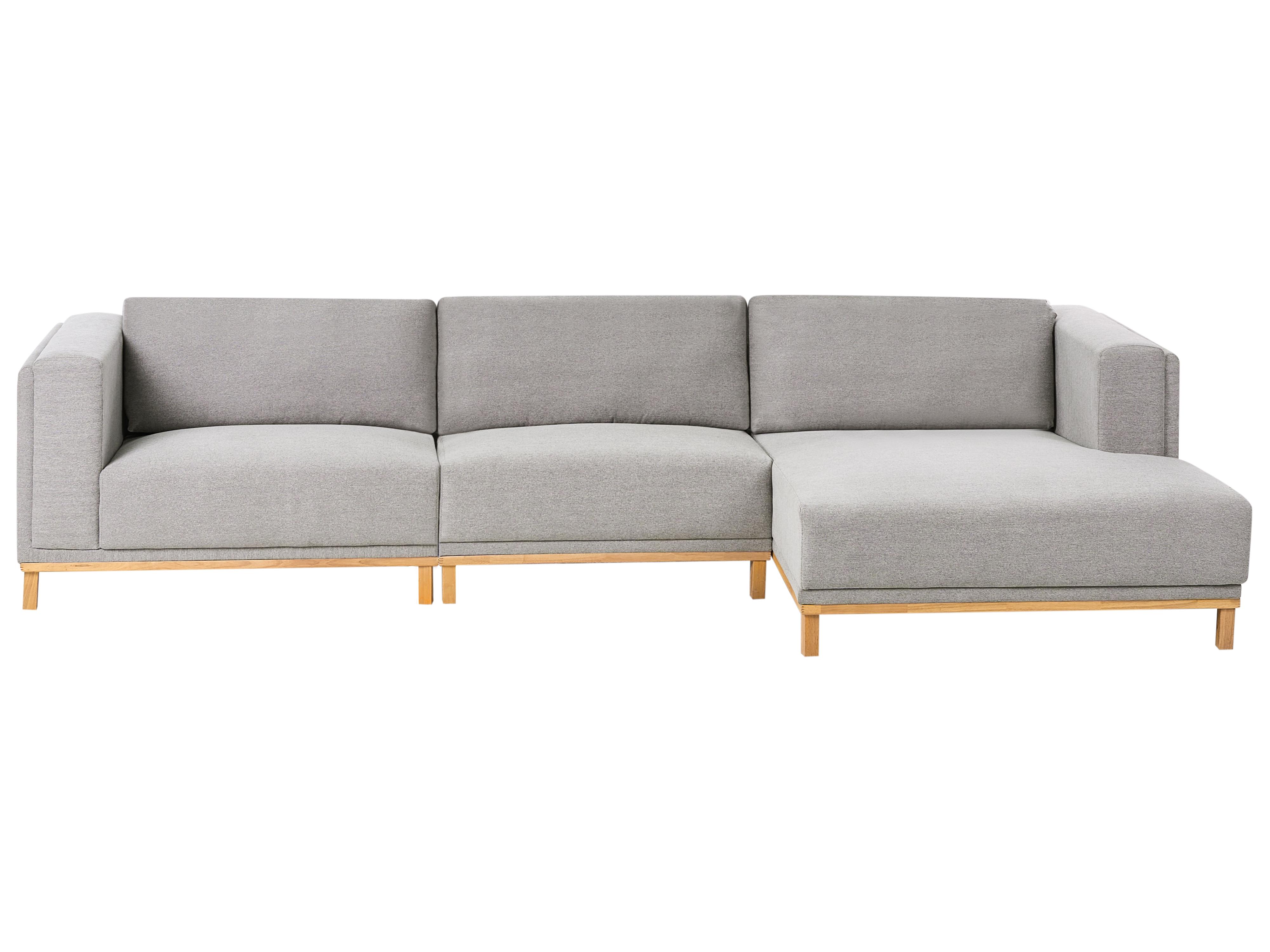 Corner Sofa 5 Seater VENG Fabric Grey Left Hand