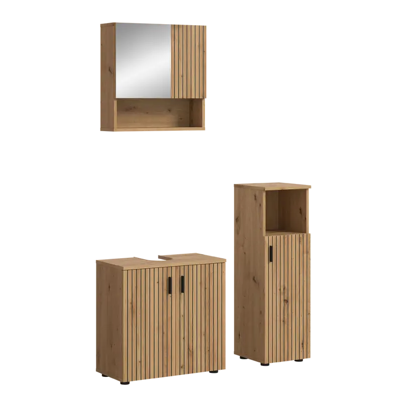 Badschrank 3-teilig Mone