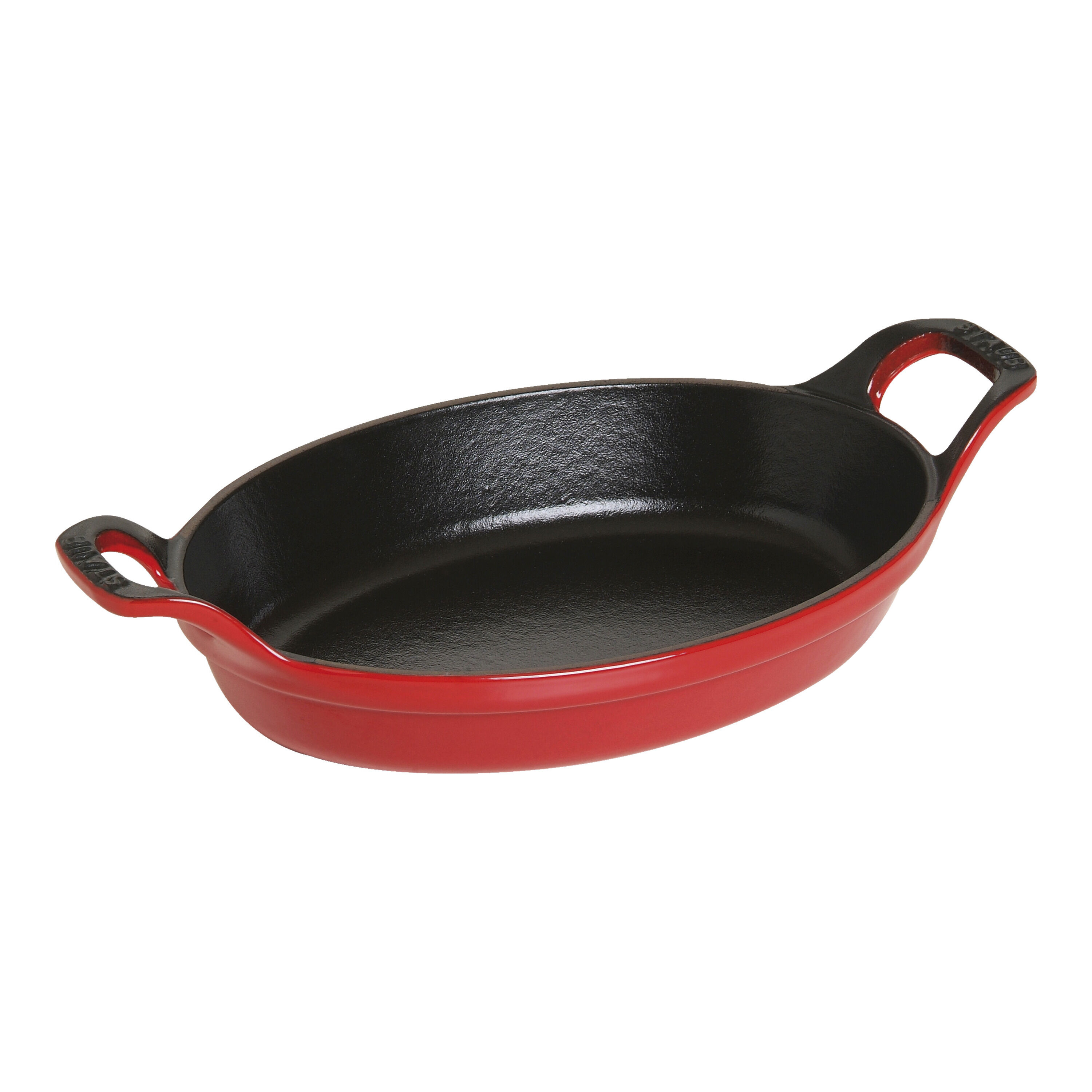 15 cm oval Cast iron Oven dish black