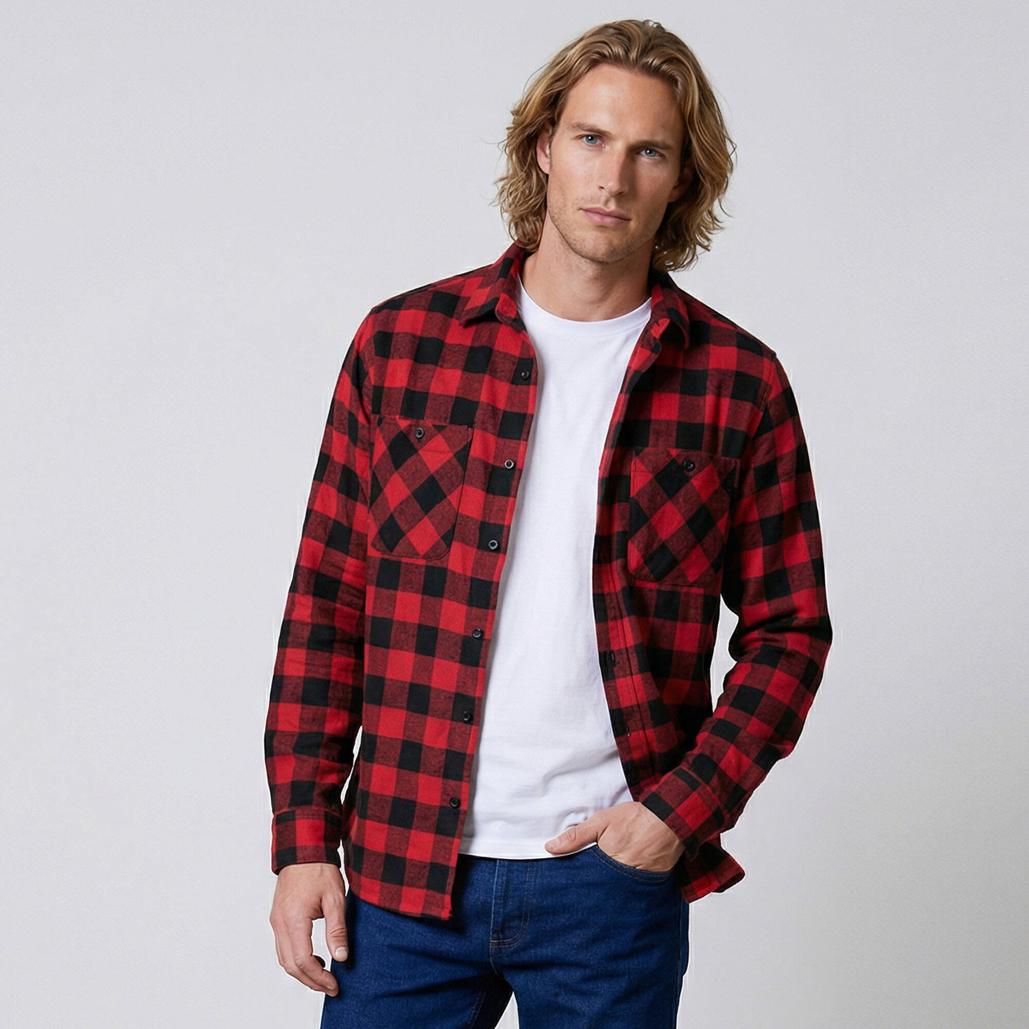 Chemise carreaux flanelle - lot de 3