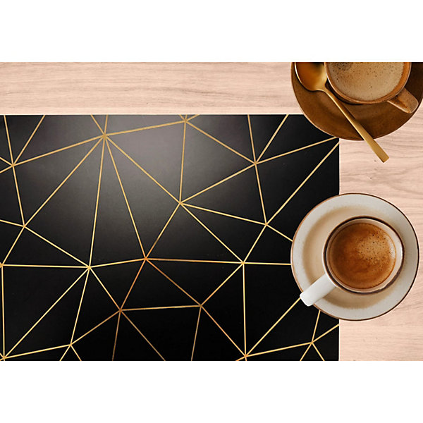 Lot de 2 sets de table avec encre métallique COPPER