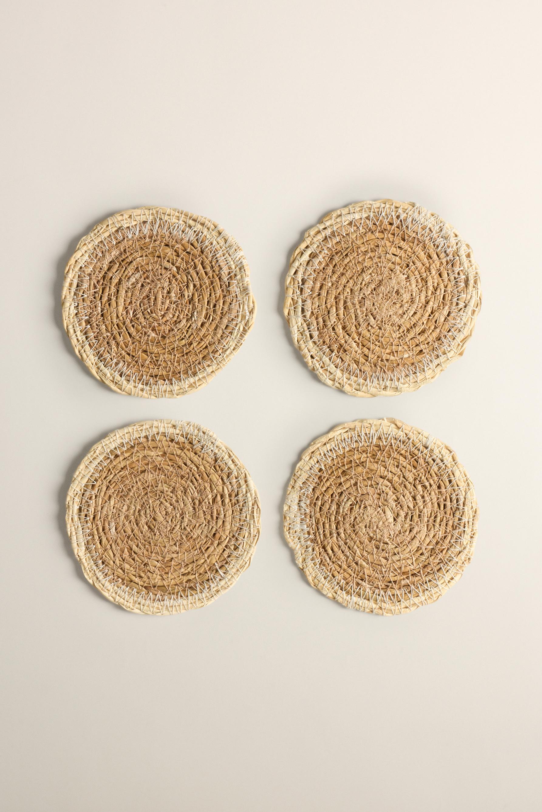 Pack 4 posavasos seagrass 11 cm