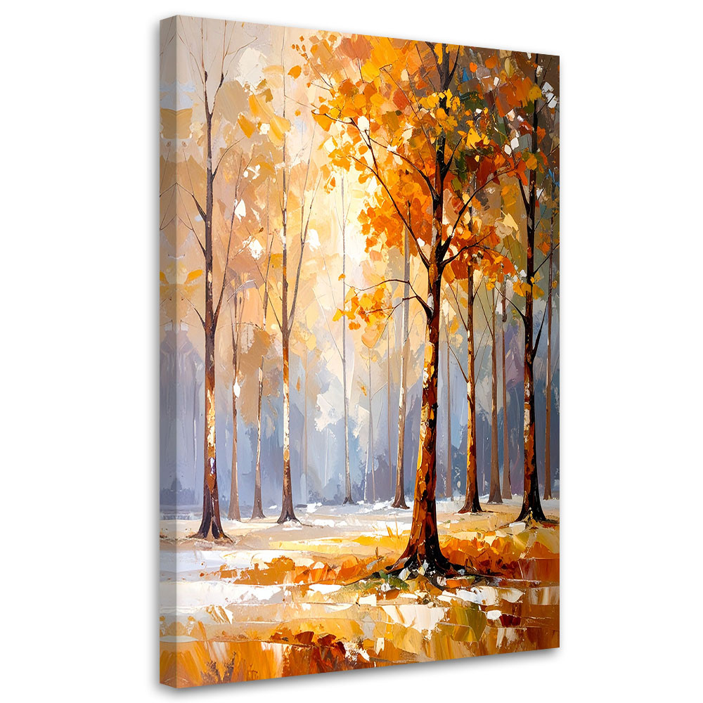 Feeby Obraz do salonu sypialni, Krajobraz Drzewa Las Natura 40x60