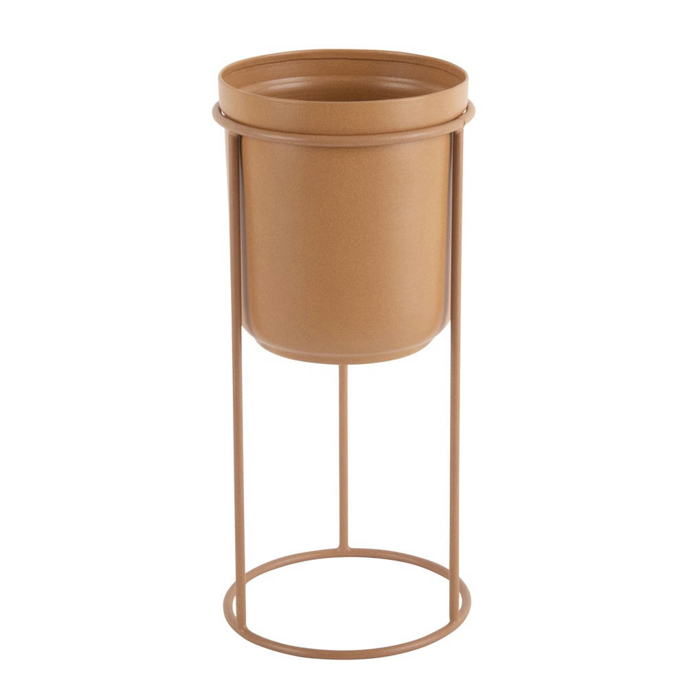 TUB ON STAND - Pot à plante marron