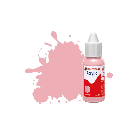 Humbrol 57 Pink Matt Acrylic Paint Dropper 14ml