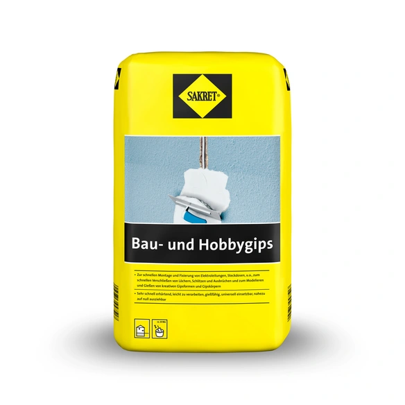 Bau- und Hobbygips weiß