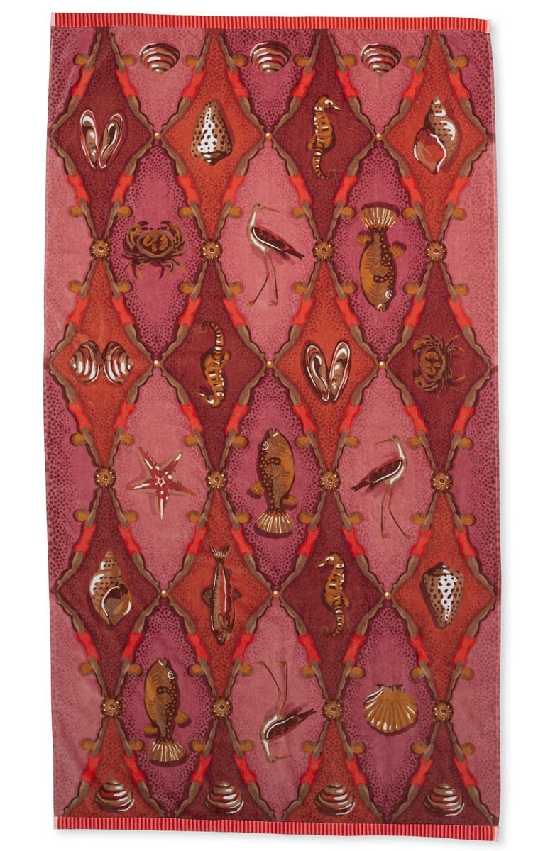Pip Studio strandlaken Little Sea Beachtowel - 100x180 cm - roze