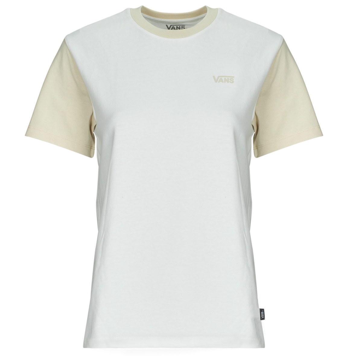 Vans - COLORBLOCK BFF TEE - White / Beige