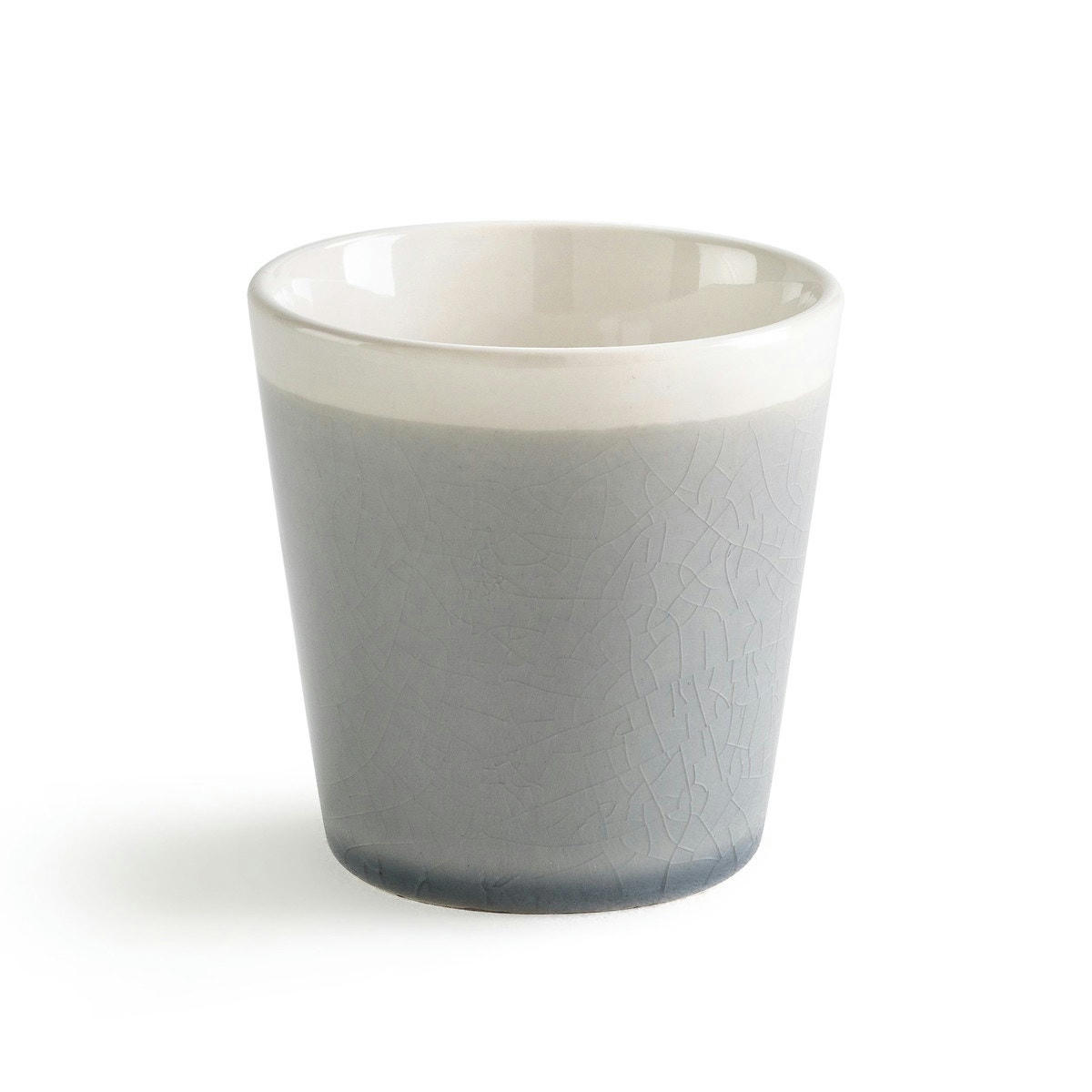 Lot 4 tasses à café craquelées, GOGAIN