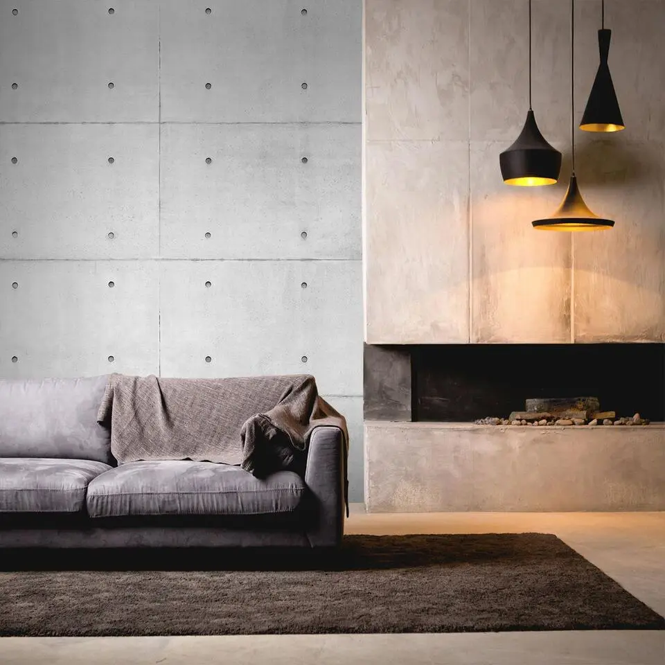 Sanders & Sanders fotobehang betonlook grijs - 424 x 280 cm