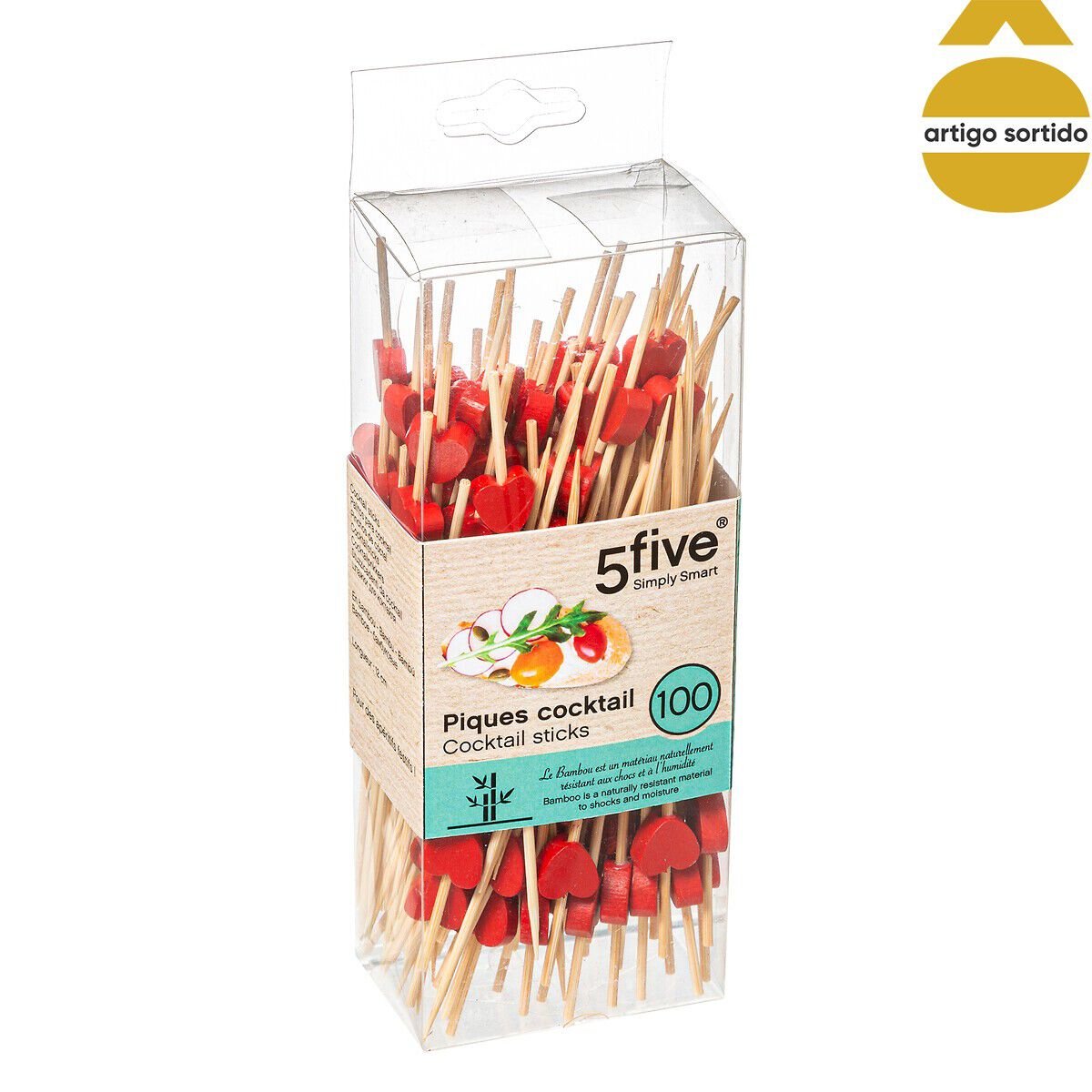 Conjunto de 100 palitos para cocktail