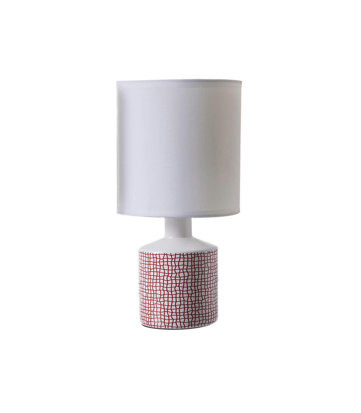 GISELE - Lampe en céramique rouge h.29 cm