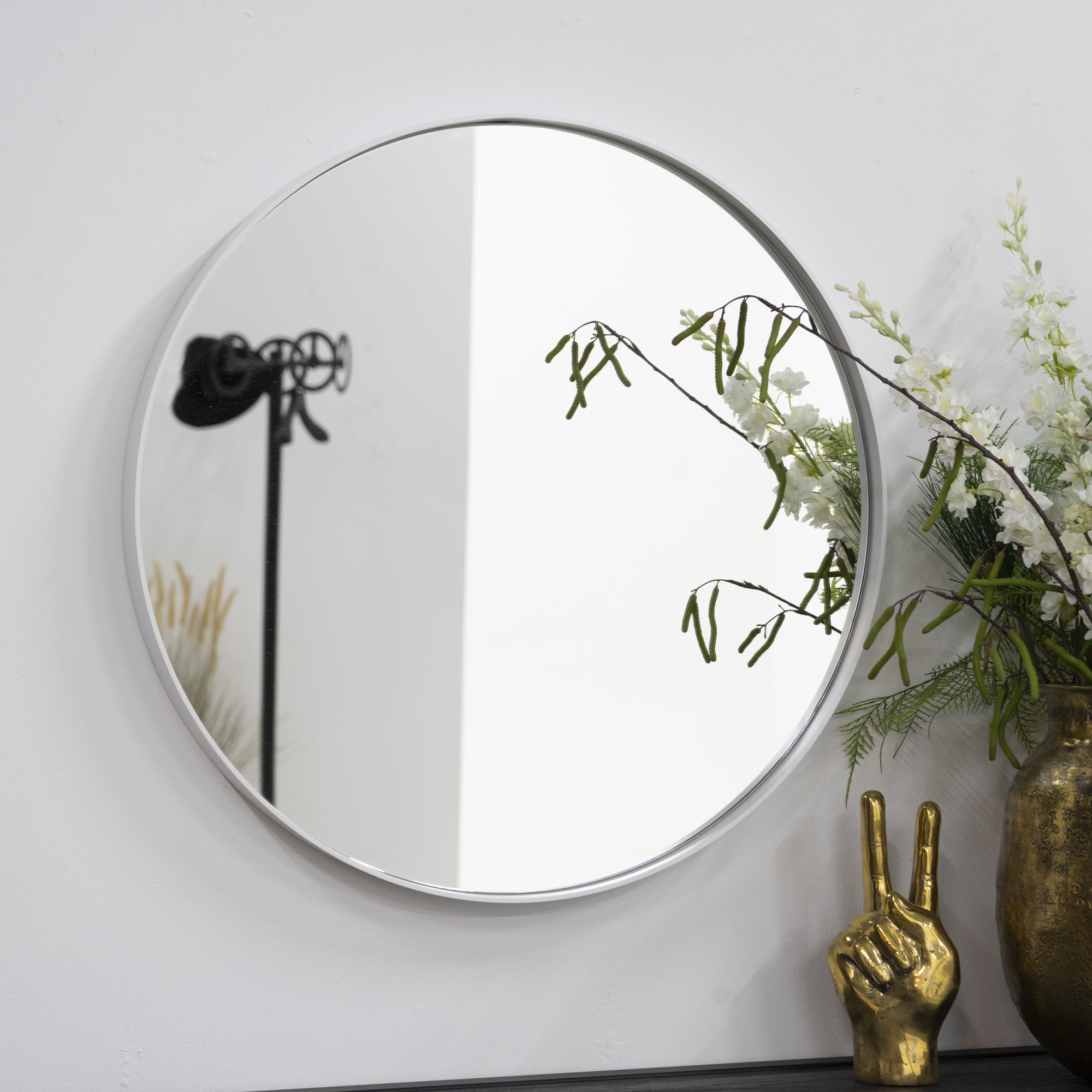 Spinder Design Donna Spiegel Ø 60 cm - Wit