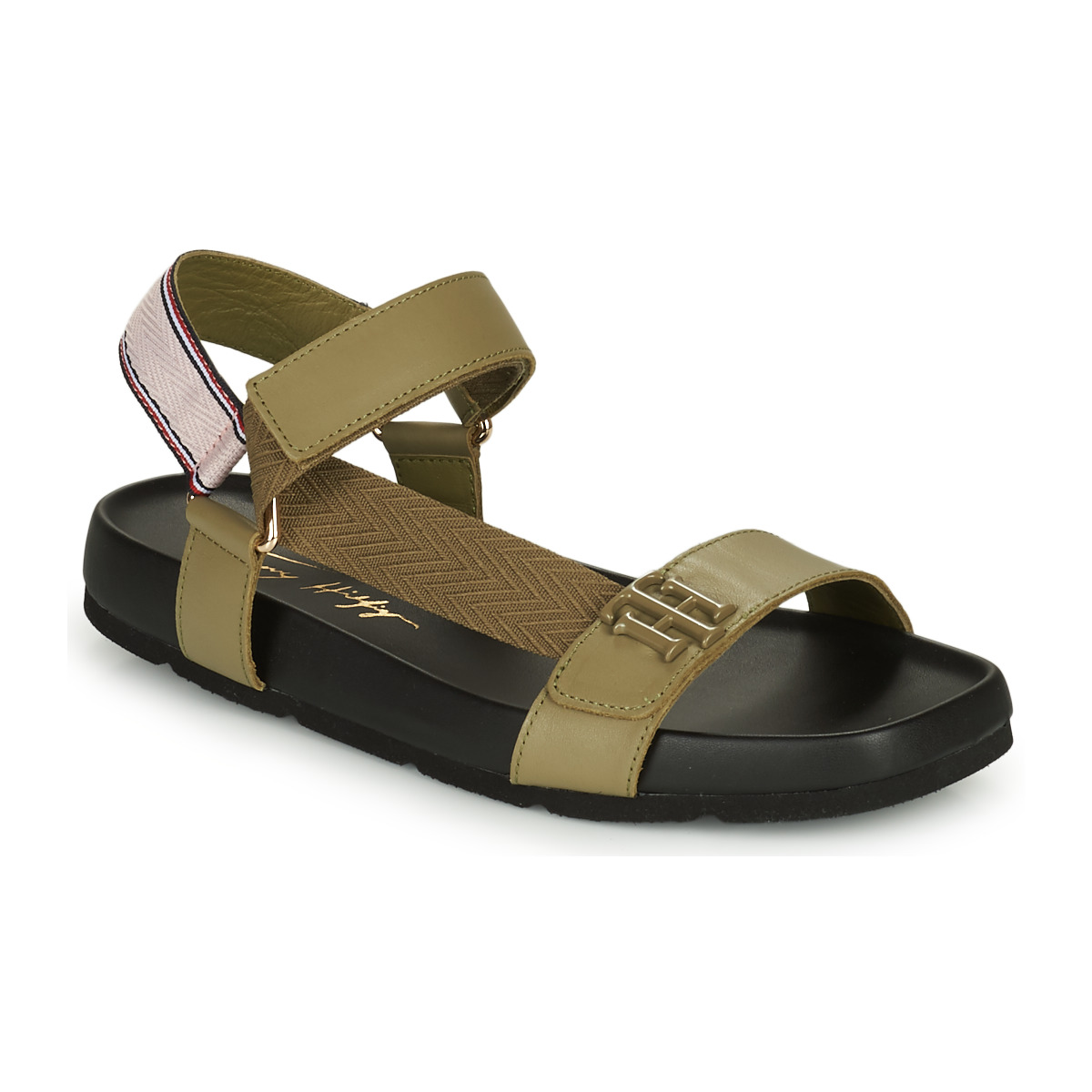 Tommy Hilfiger - TH HARDWARE SPORTY SANDAL -  black / Kaki