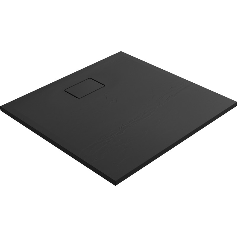 Receveur de douche Terreno carré noir basalte 90 x 90 cm ALLIBERT