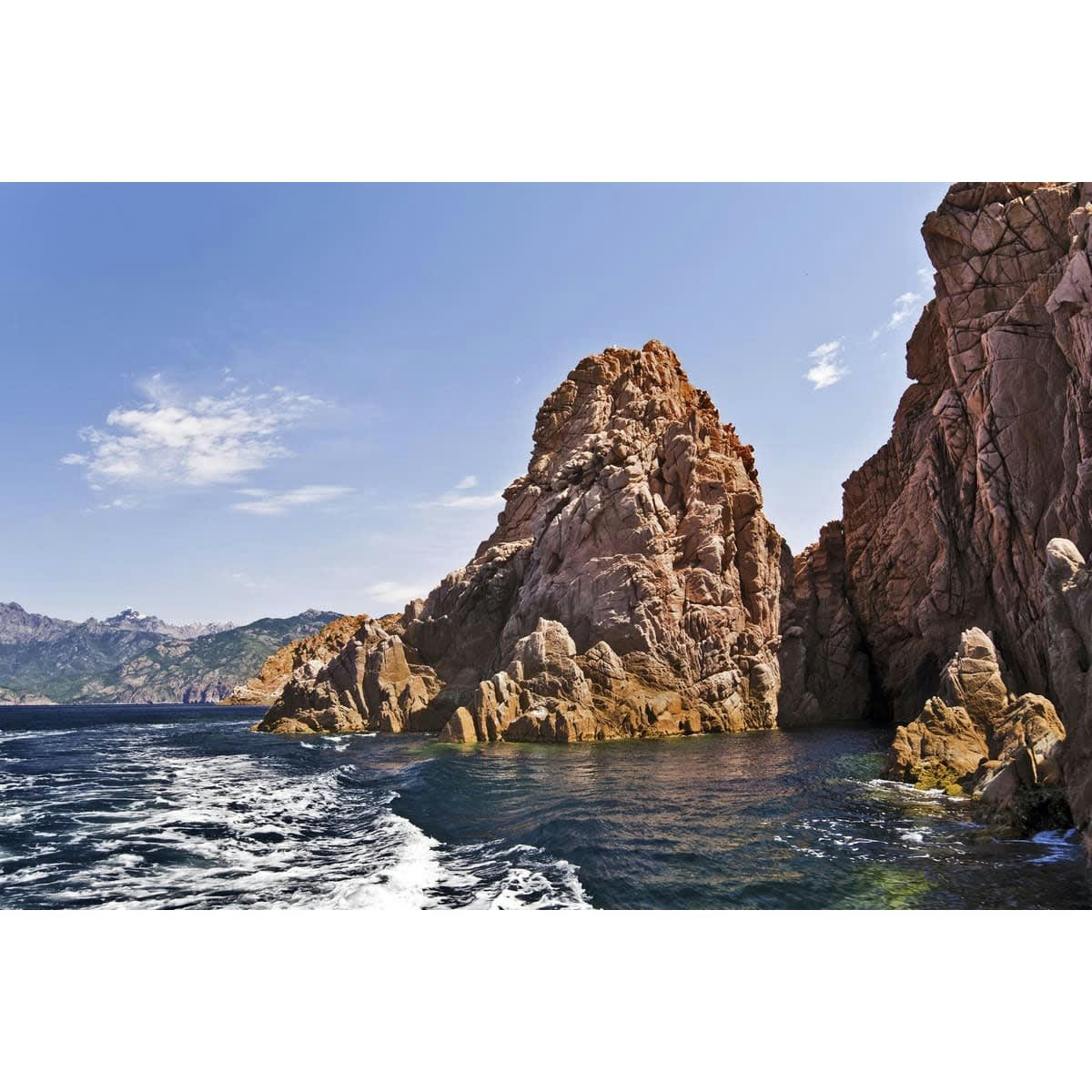 MER - Tableau sur toile calanque de Piana 30x45 cm