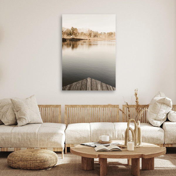 Feeby Obraz na płótnie, Kładka nad jeziorem 40x60