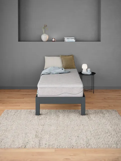 Topmadras 80x200cm WELLPUR GULEN grå