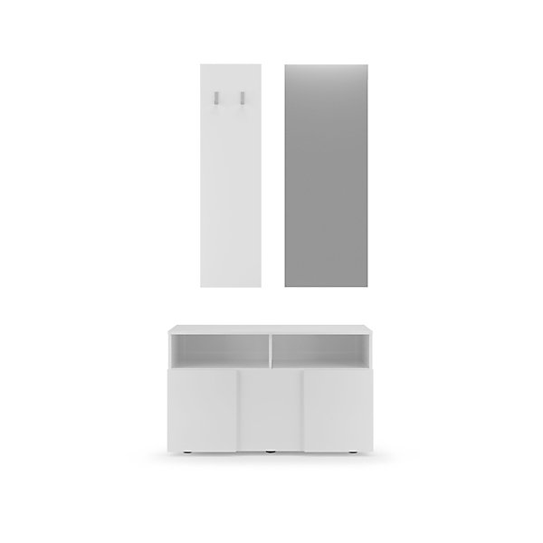 Meuble d'entrée moderne avec miroir MADO