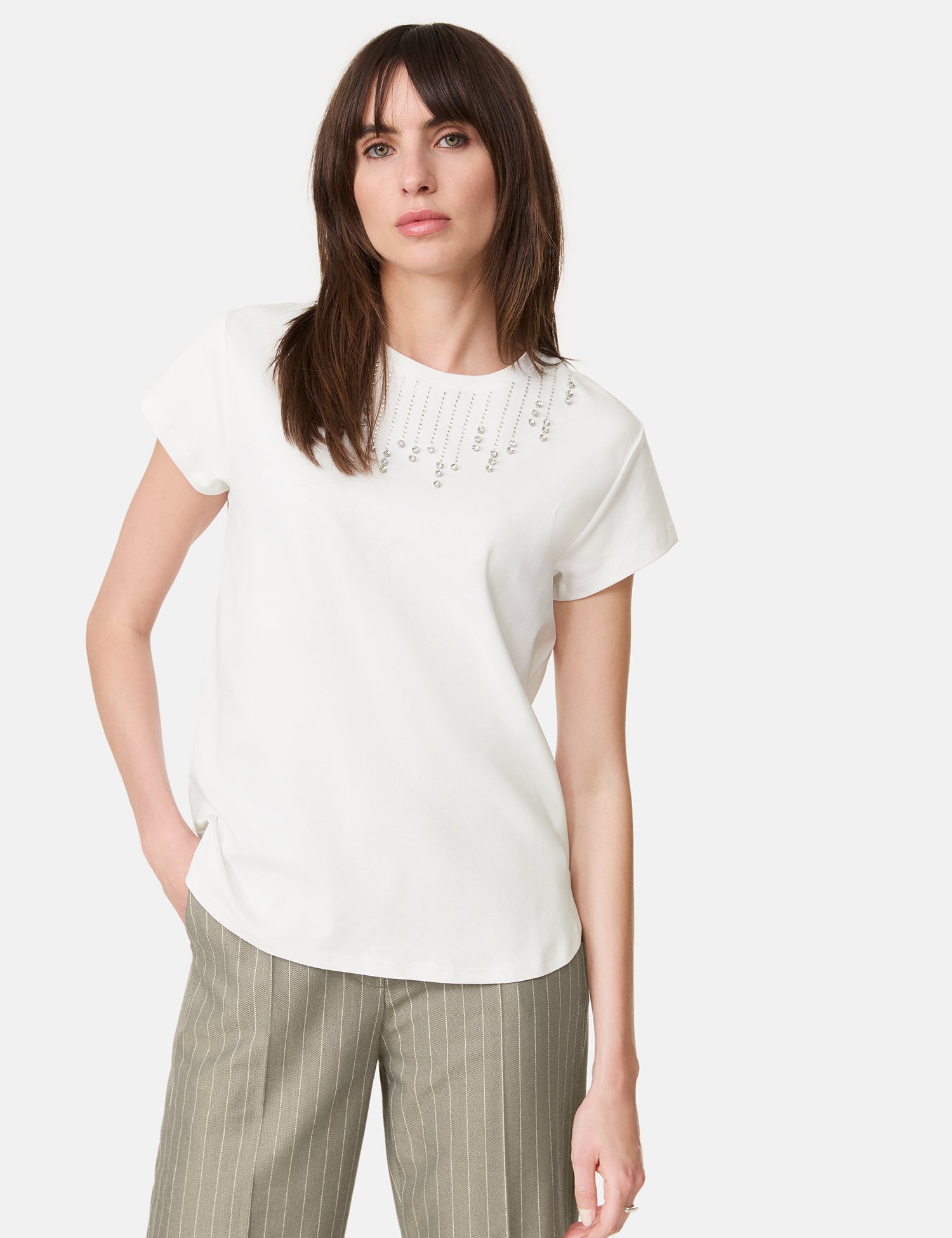 Top with Appliqu&eacute;d Rhinestones