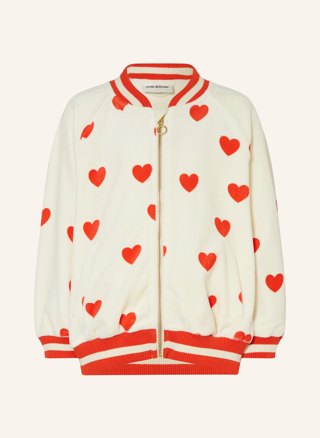 mini rodini Sweatjacke aus Samt