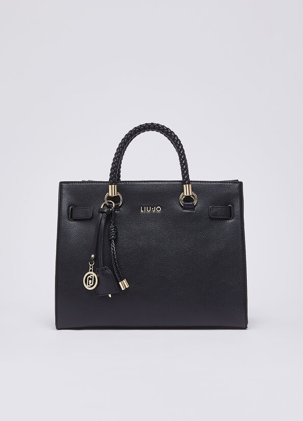 Borsa satchel media con charms