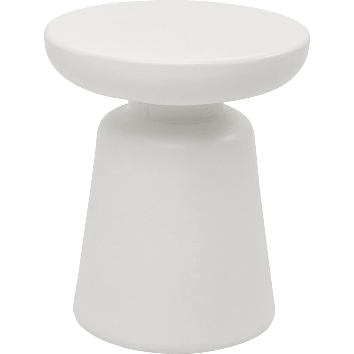 Kare Design Bijzettafel Paco wit Ø41cm
