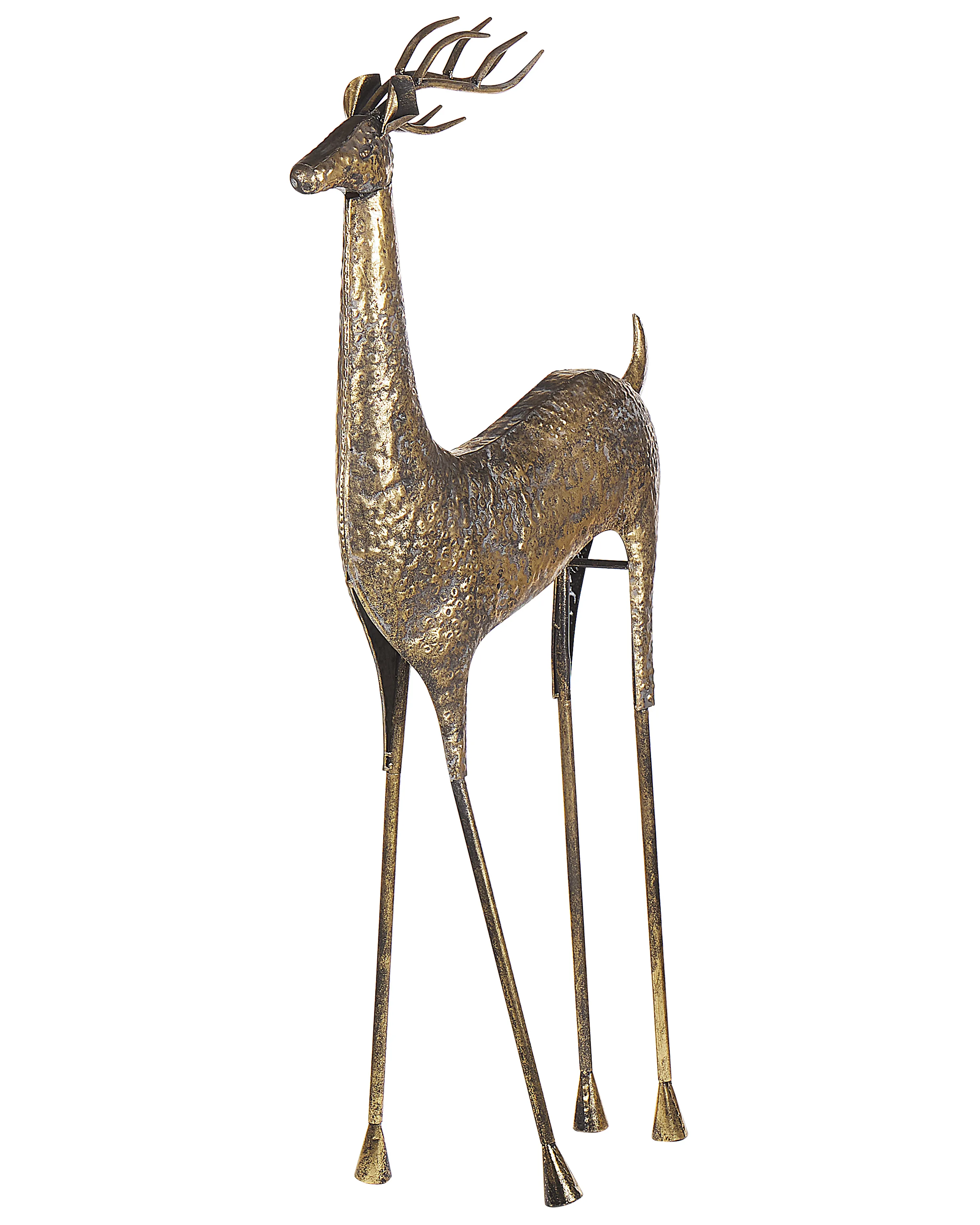 Floor Christmas Decoration PELLO Reindeer 126 cm Gold