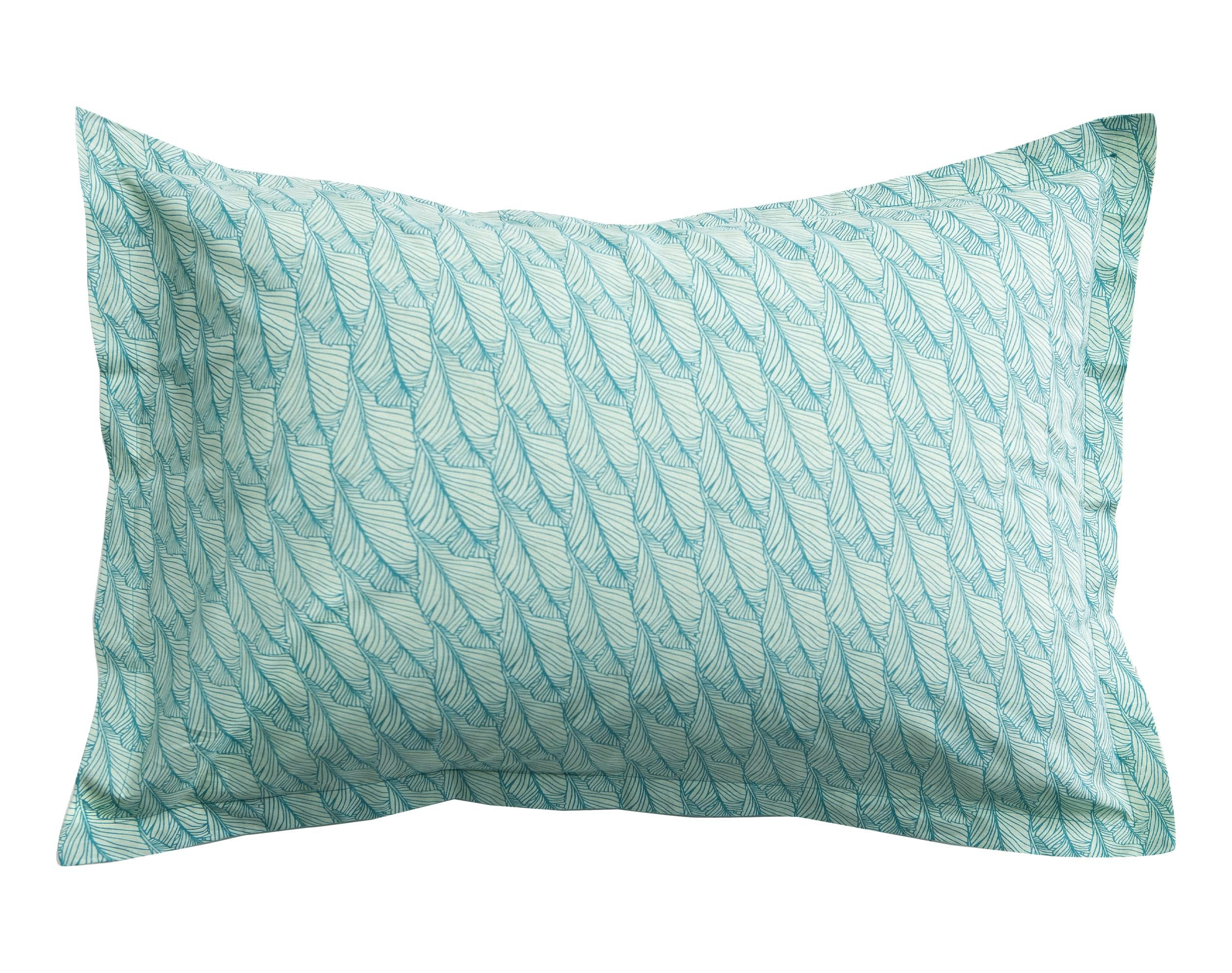 POEMA - Taie d'oreiller 50x70 en coton vert