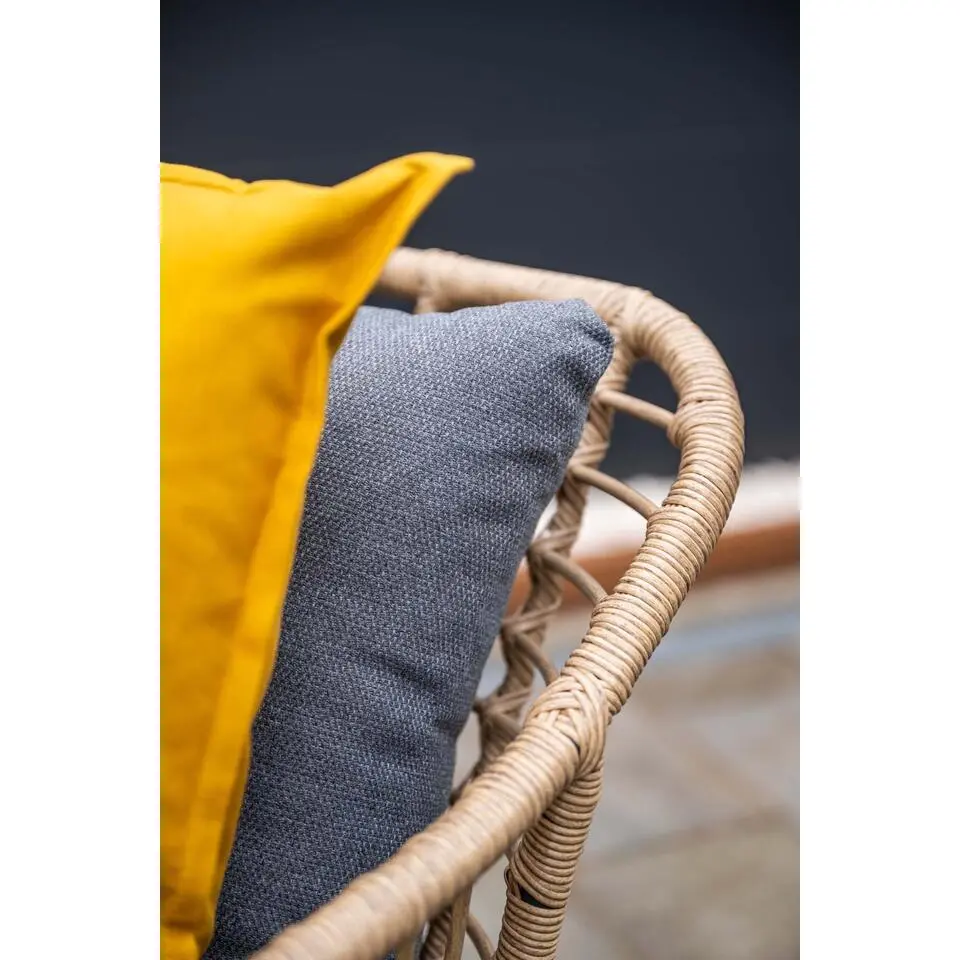 5-persoons ronde tuinset - Edison tafel - 5 Margriet stoelen