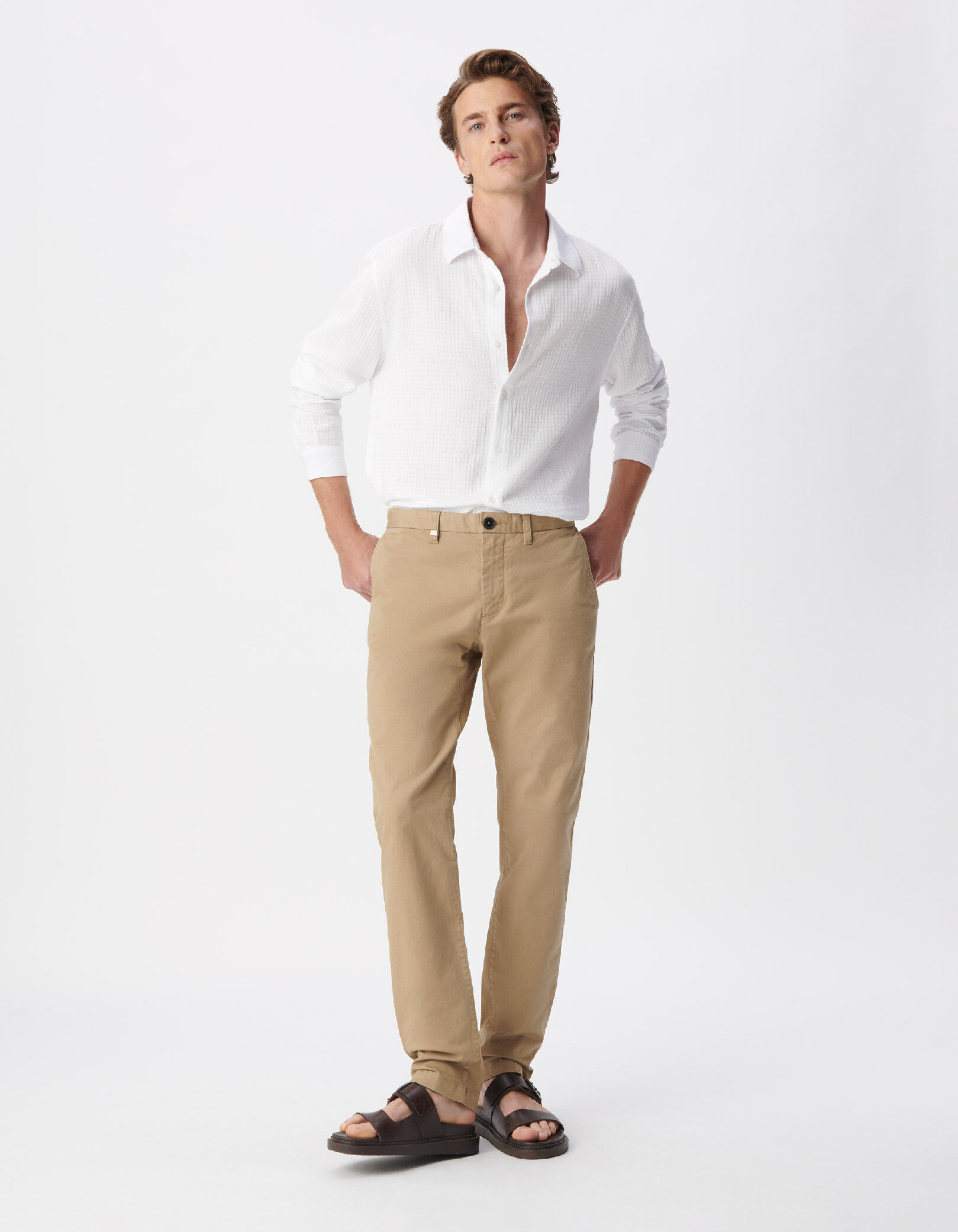 Pantalon chino SLIM beige Homme