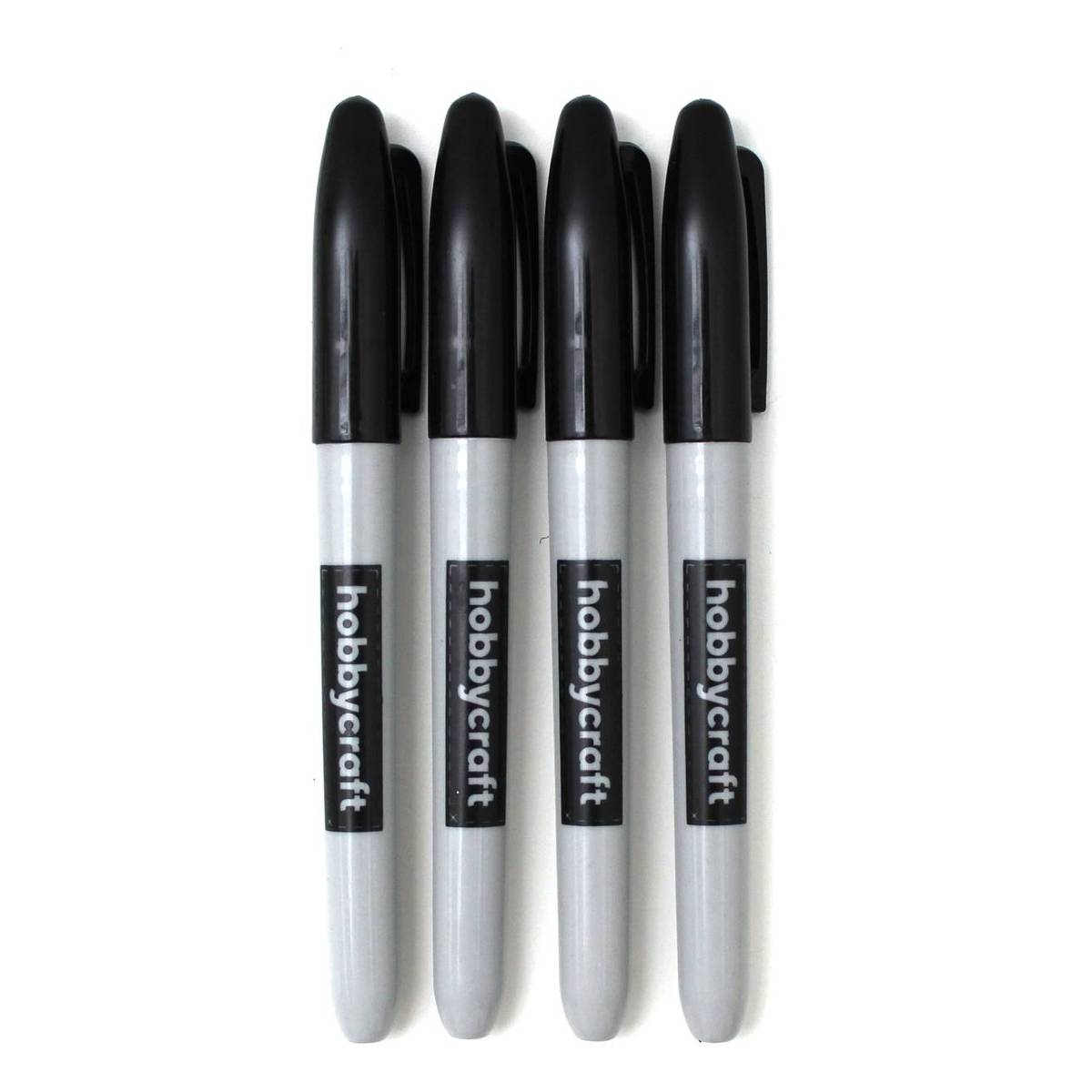Black Permanent Markers 4 Pack