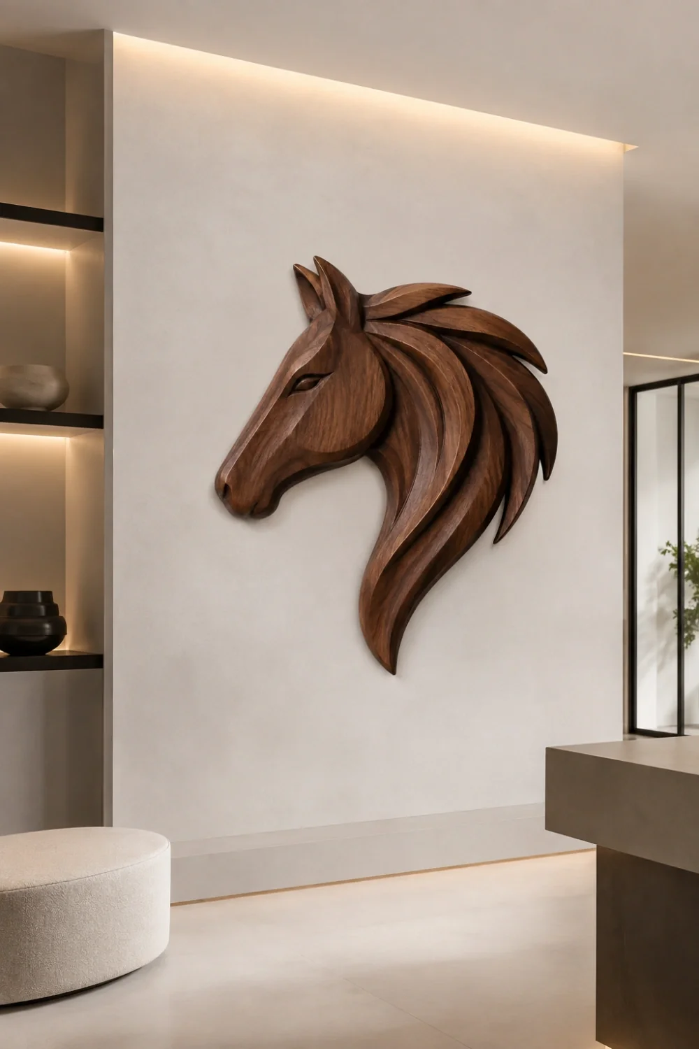 Horse Wood Relief #QA002