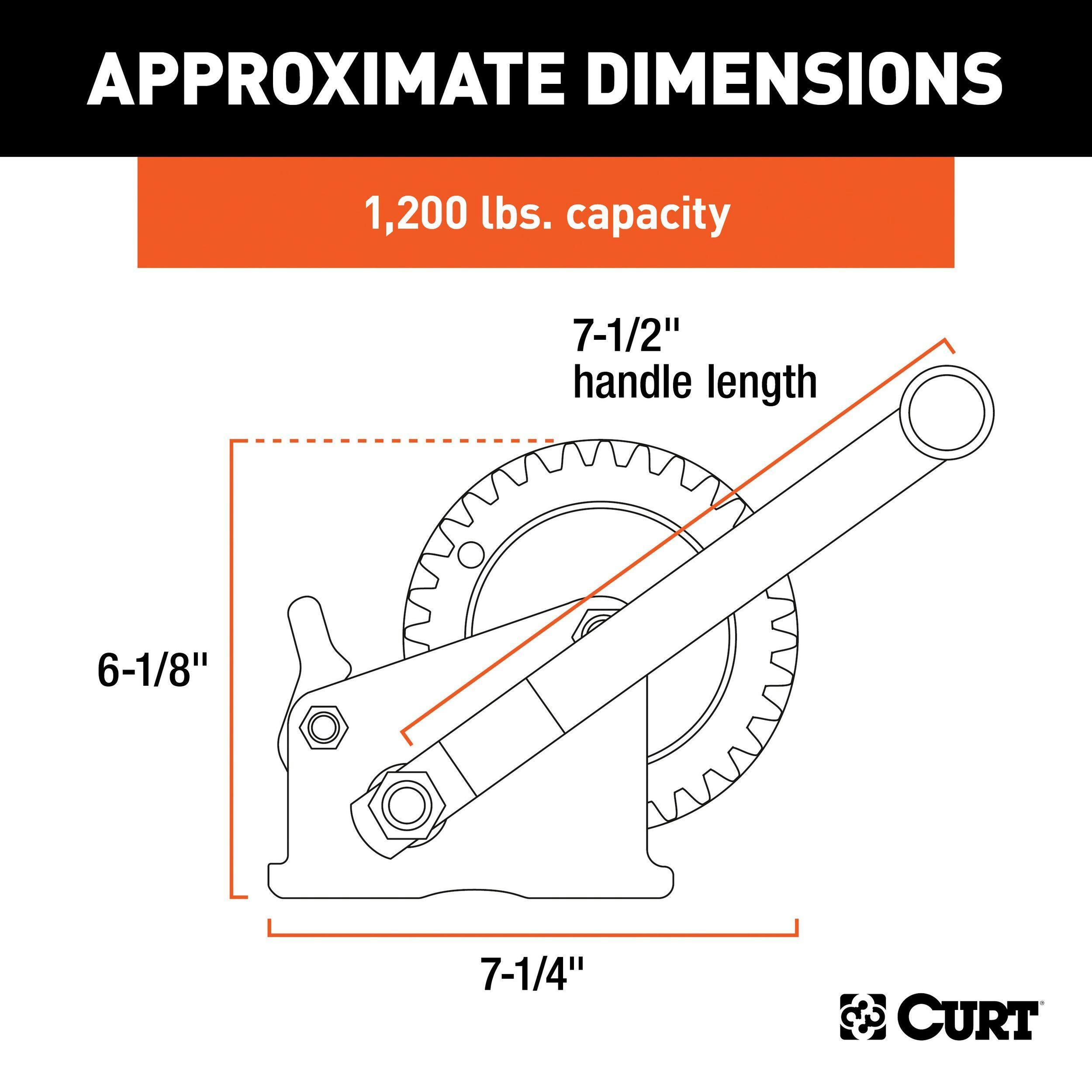 CURT Hand Crank Winch