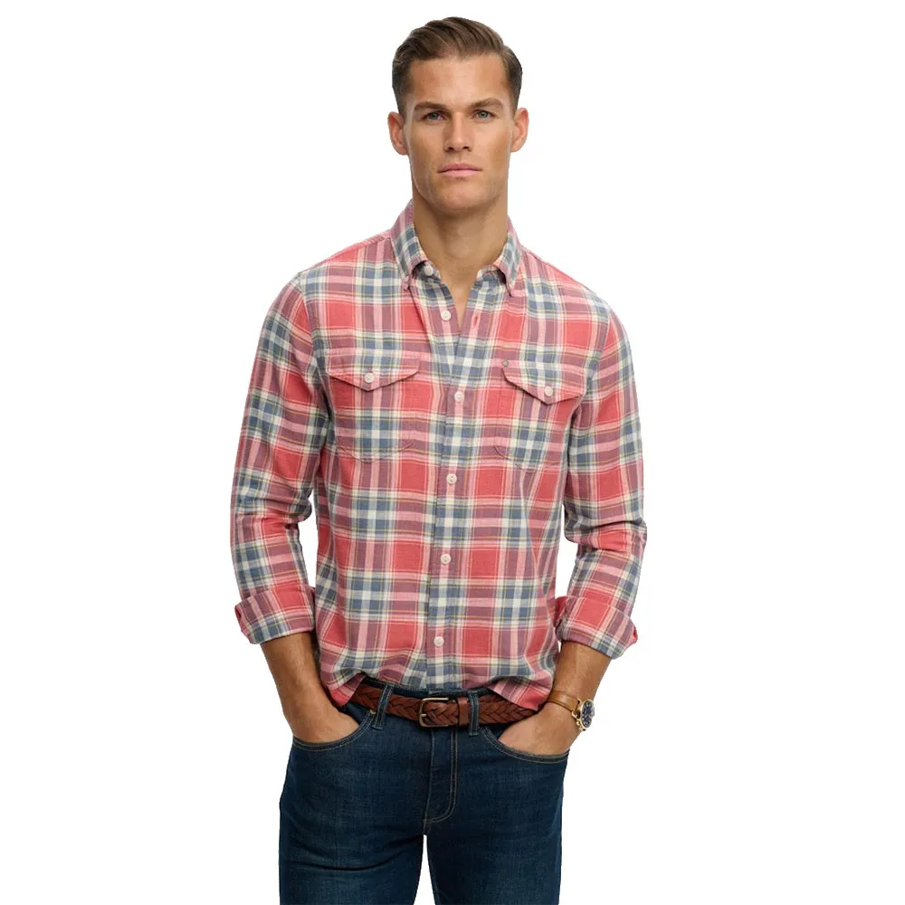 Superdry Merchant Lite Check long sleeve shirt
