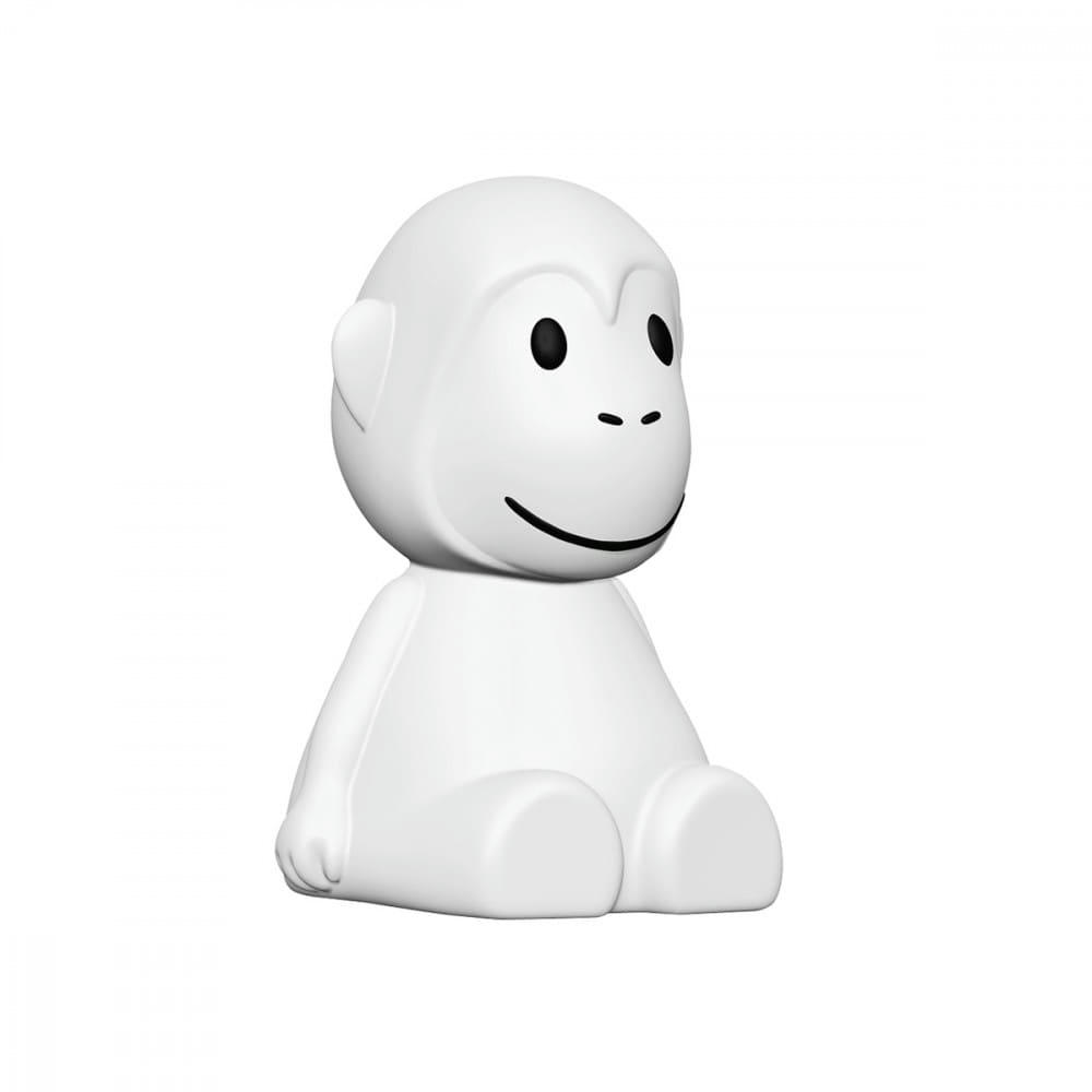 BUNDLE OF LIGHT - Veilleuse singe silicone mou blanc h16,5cm