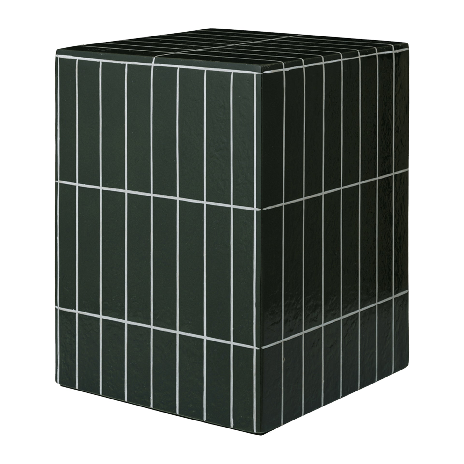 Ferm Living Pillar Bijzettafel H 42 cm - Dark Green