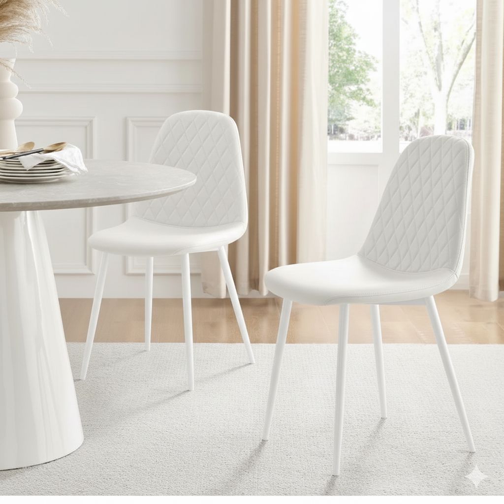 KOSY KOALA Dining Table Set Oak Effect Table With 4 White Chairs And Bench Dining Room Furniture