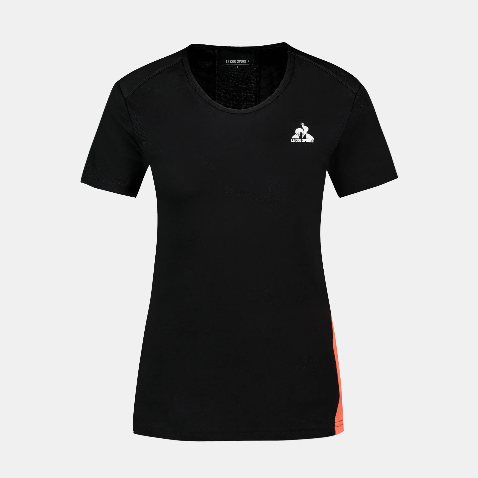 2410233-TRAINING Tee SS N°1 W black/orange perf | T-shirt Femme