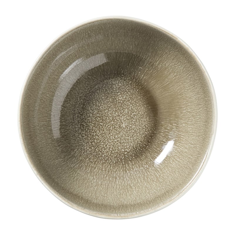 Schaal kaori - wit/bruin - &Oslash;16.8x7 cm