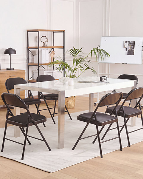 Lot de 4 chaises pliantes SPARKS Noir